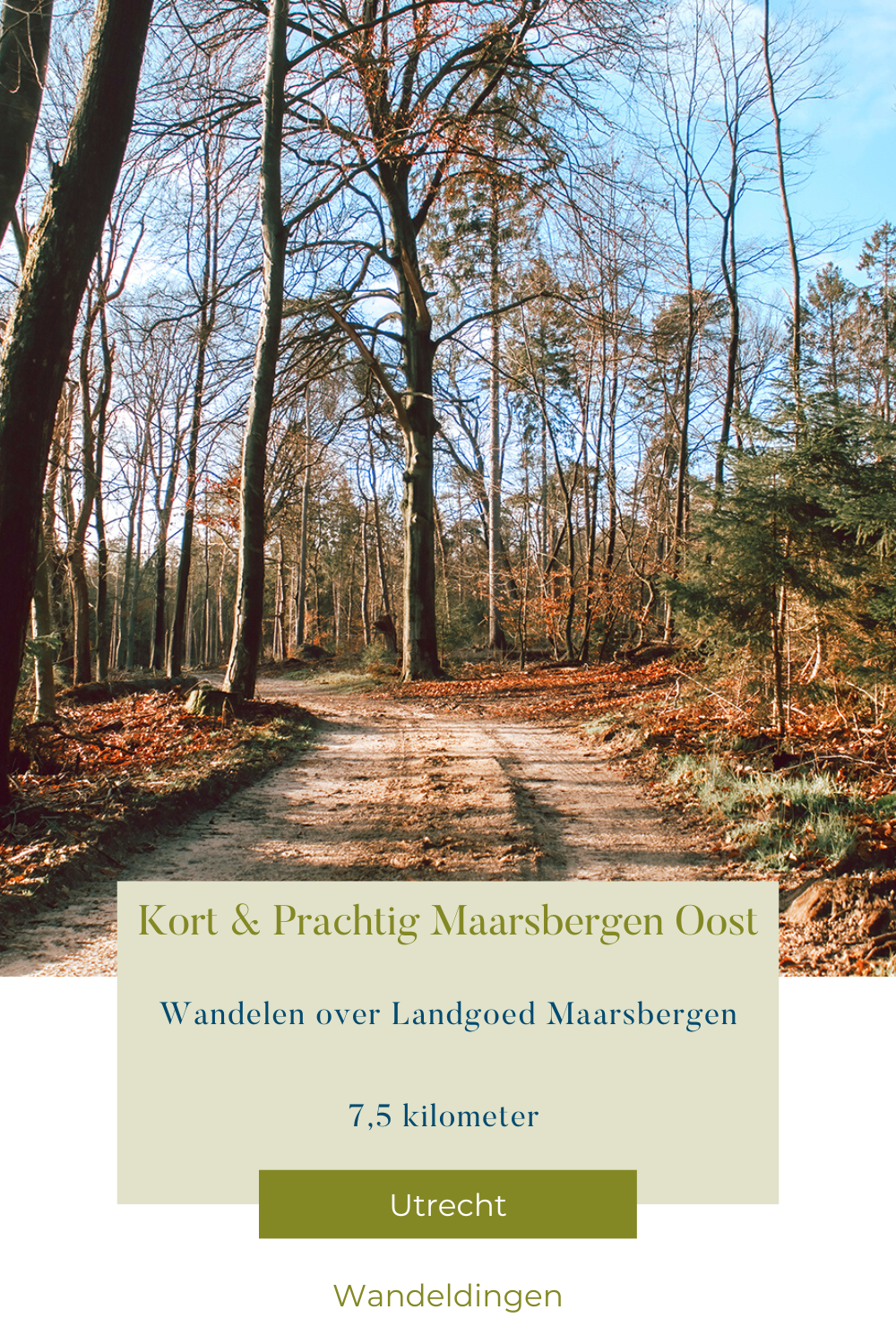 wandelroute Maarsbergen