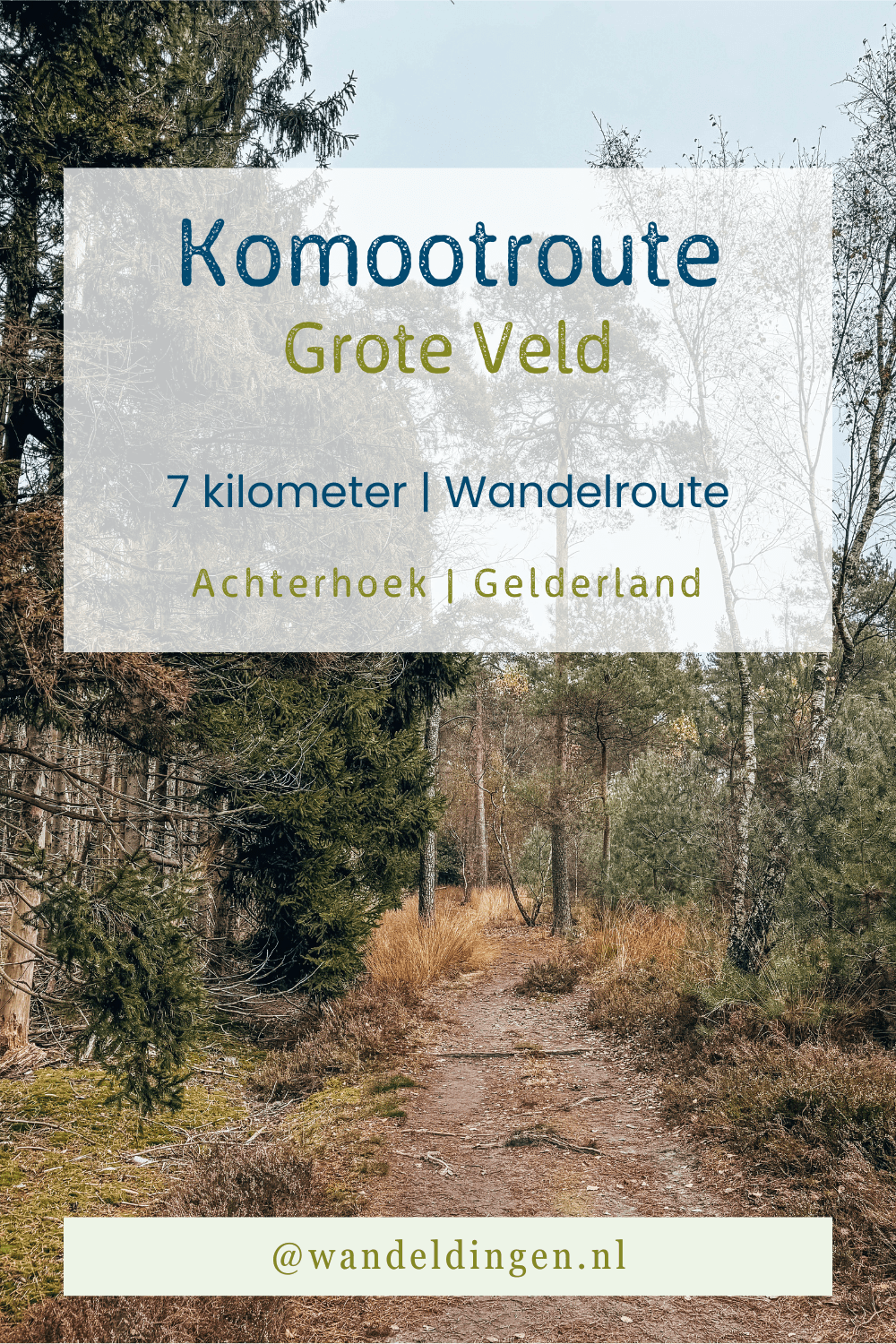 Komootroute Grote Veld